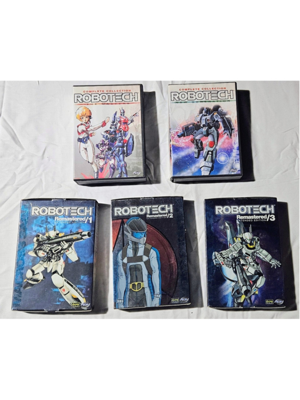 Robotech Remastered 1 2 & 3 The Masters & New Generation 13 DVD DISCS MINT